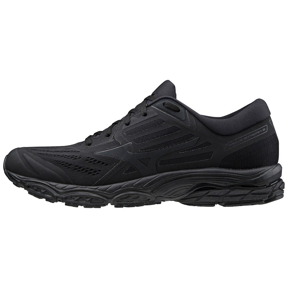 Panske Bezecke Topanky Mizuno Wave Stream 2 Čierne/Čierne Vypredaj OWZY05927
